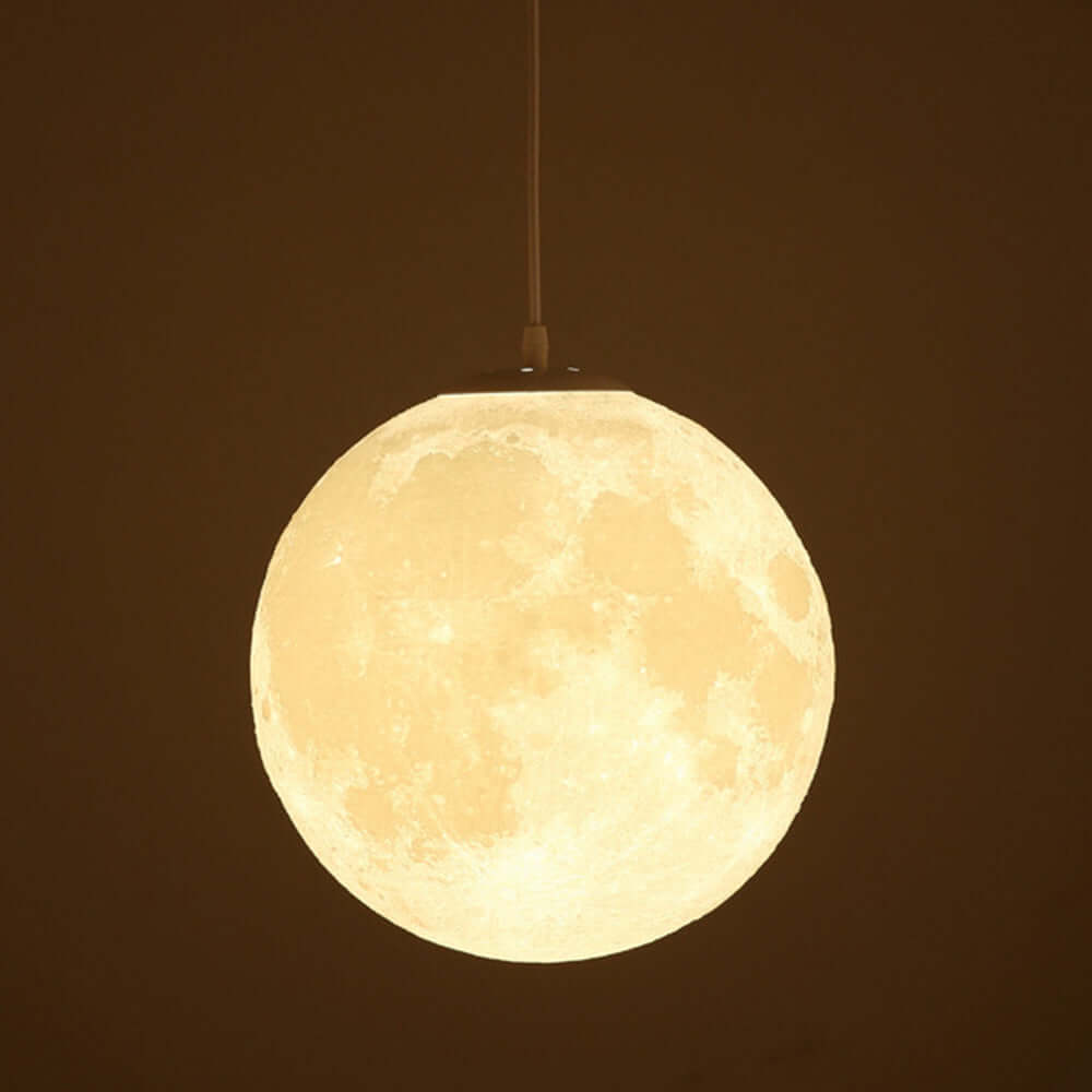 3D Mond Pendelleuchte - dimmbar