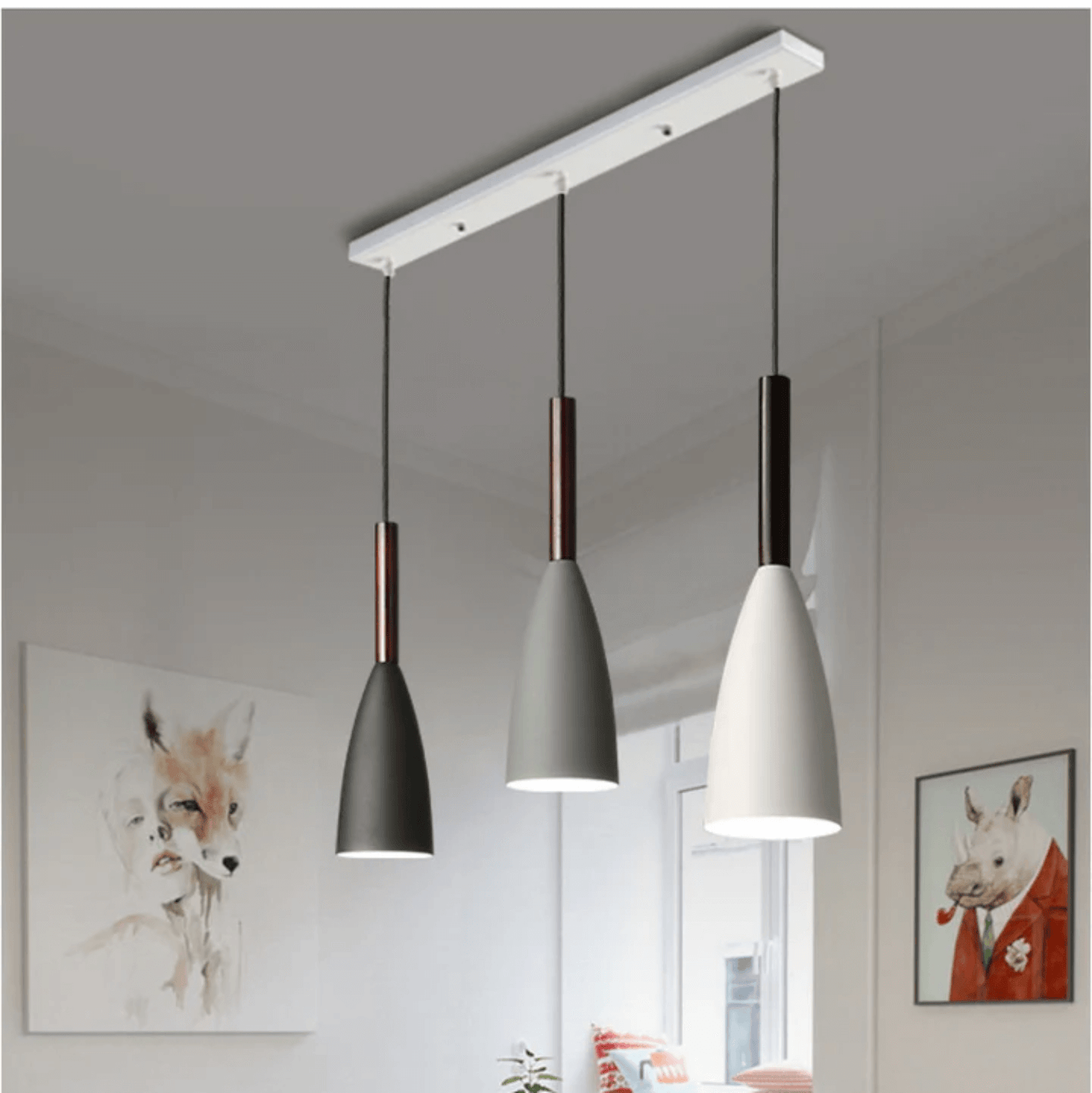 3er Set Moderne Pendelleuchten