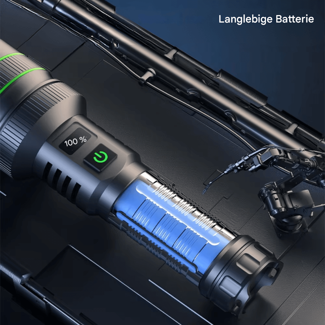 Lampe de poche LED extrêmement lumineuse avec zoom