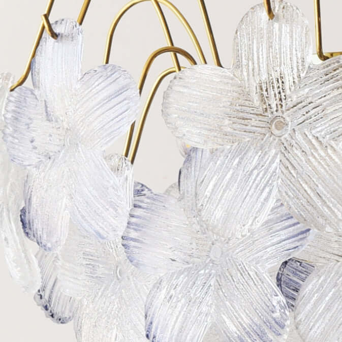 Vintage Buntglas Kronleuchter