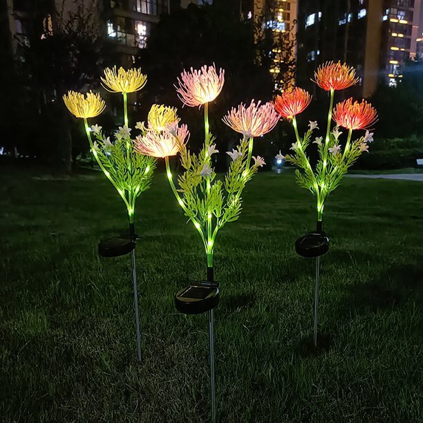 Lampe LED décorative en forme de fleur 75 cm
