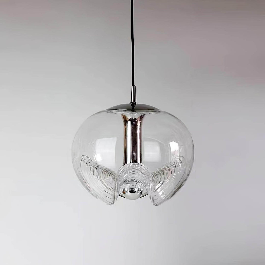 Suspension moderne en forme de vague - luminaire en verre