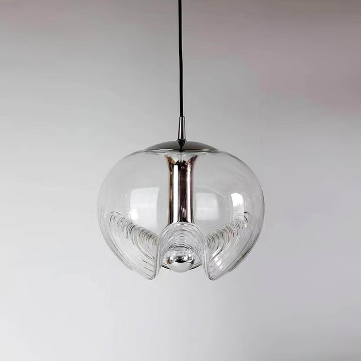 Suspension moderne en forme de vague - luminaire en verre