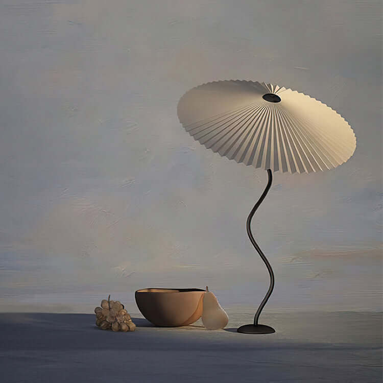 Designer Tischlampe Metall Modern Wellenförmig