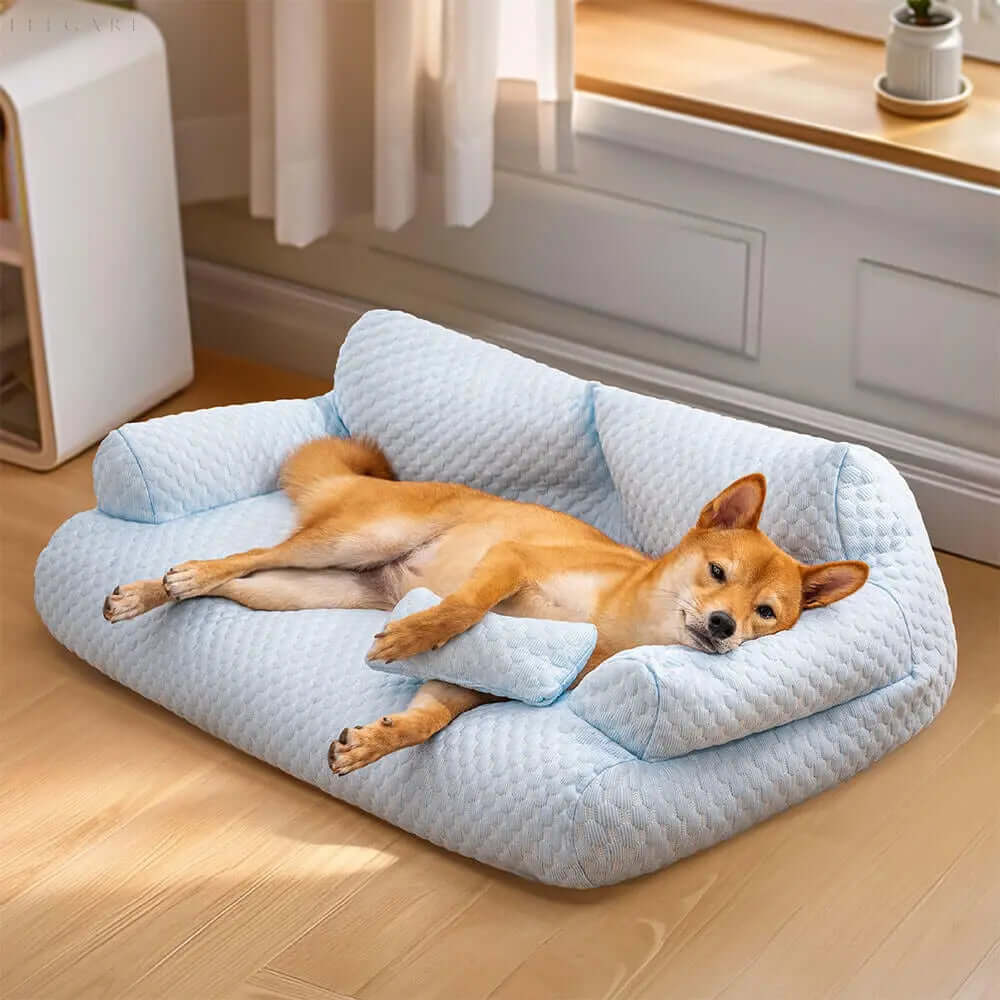Panier lavable en peluche pour animaux de compagnie - Orthopédique et confortable