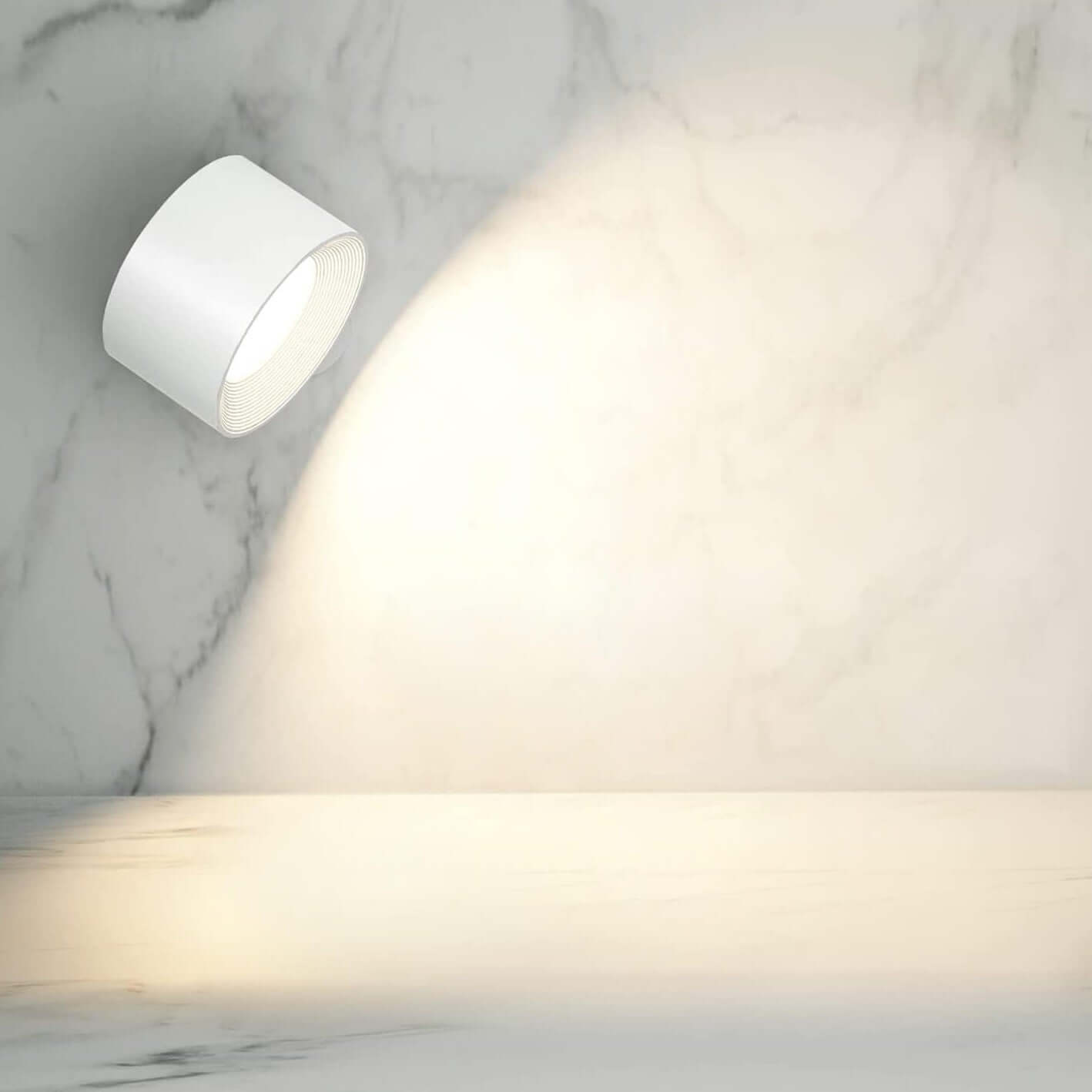Kabellose LED Wandleuchte mit 360° Rotation