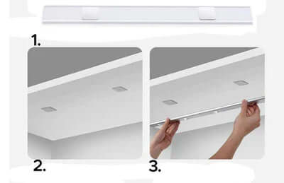 Éclairage d'armoire LED sans fil avec détecteur de mouvement