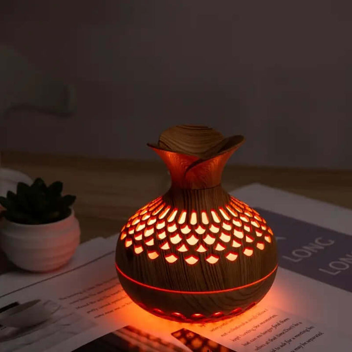 Aroma-Diffuser mit Blütendesign für Aromatherapie
