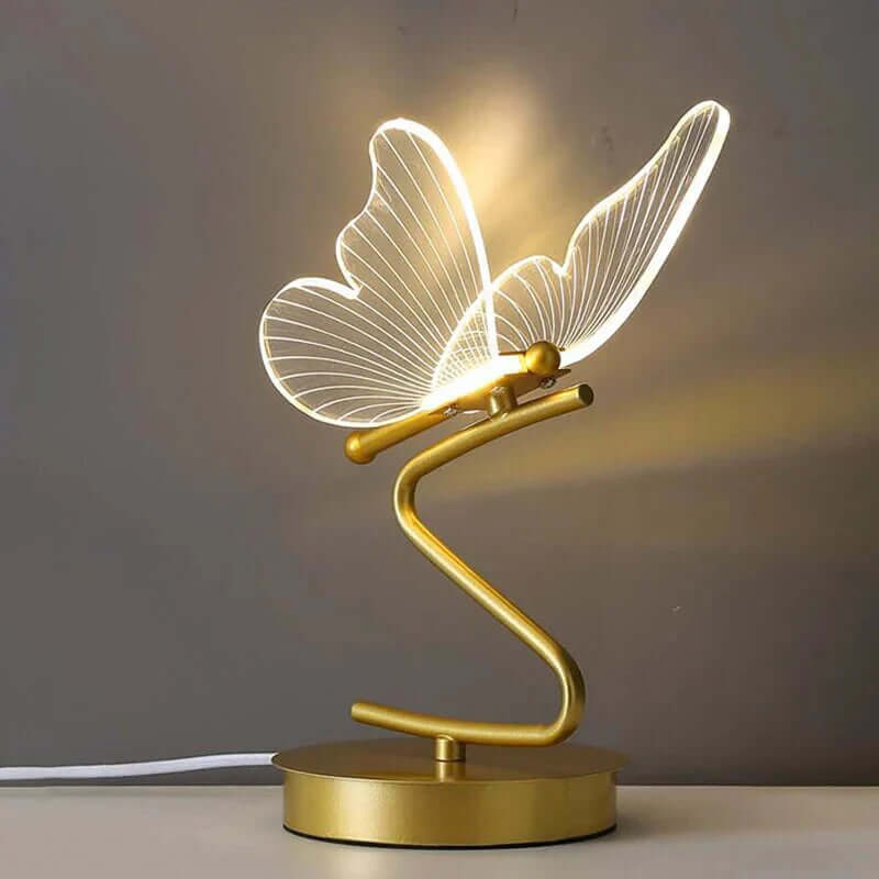 Lampe de table LED design moderne papillon