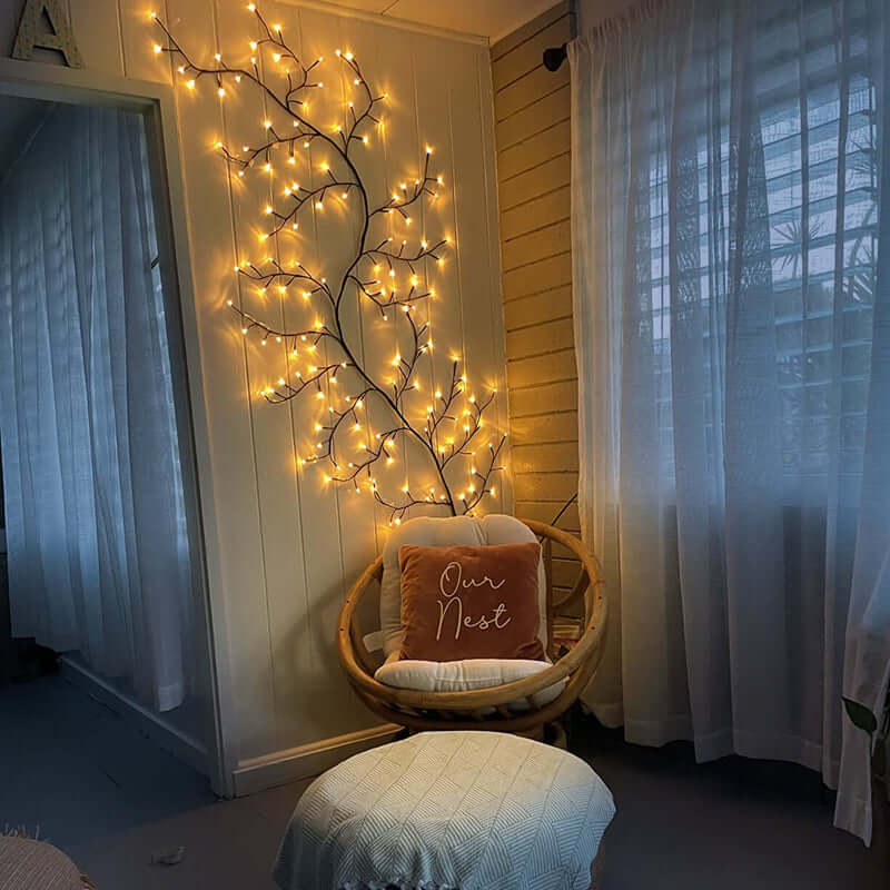 Lampe LED décorative en forme de saule