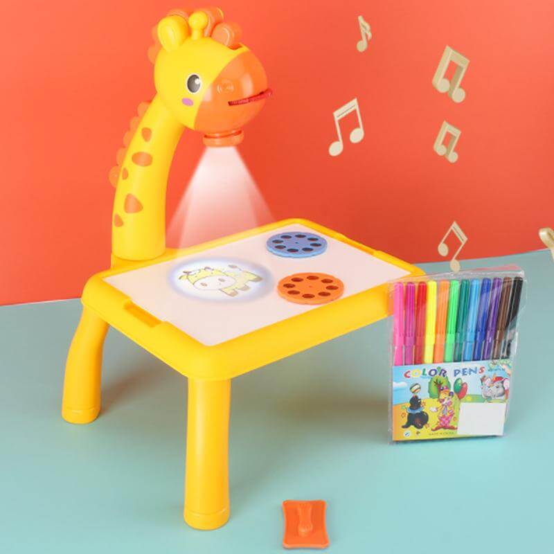 Kinder LED Zeichenprojektor mit Musik - Kreativ Set