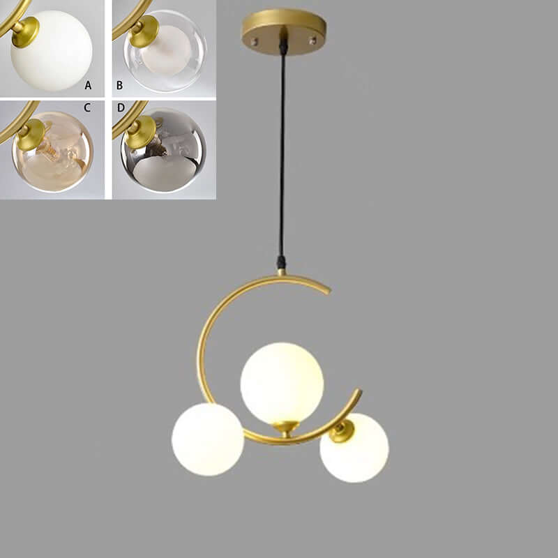 Suspension LED moderne, dimmable, 3 têtes lumineuses