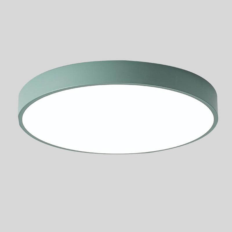 Plafonnier LED rond en bois moderne