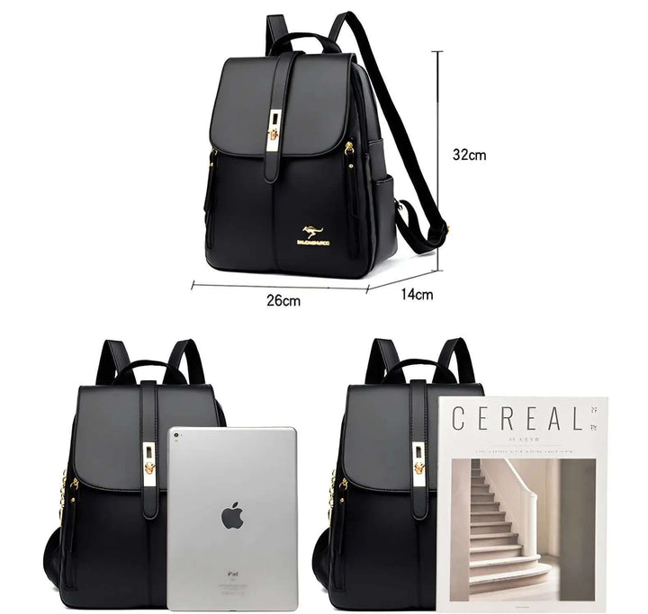 Eleganter Lederrucksack für Damen