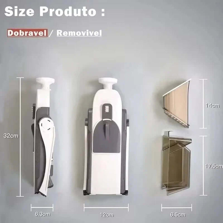 Vielseitiger 5-in-1 Gemüseschneider mit Behälter