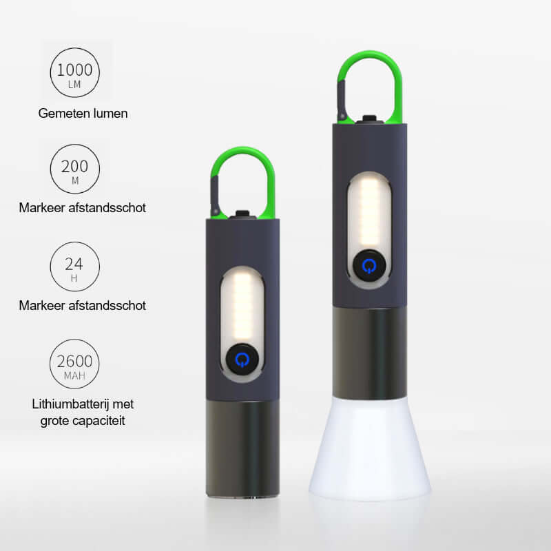 Lampe de poche LED rechargeable, zoomable