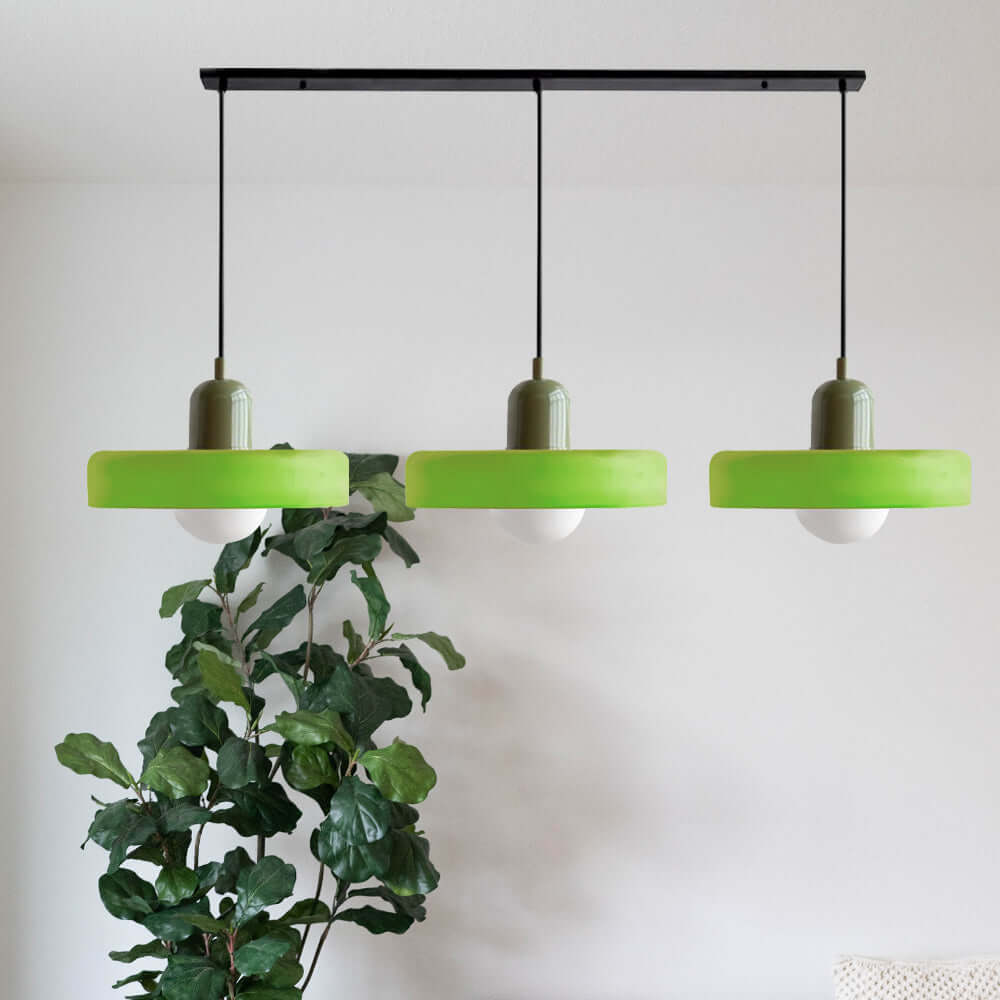 3-köpfige Bauhaus Pendelleuchte