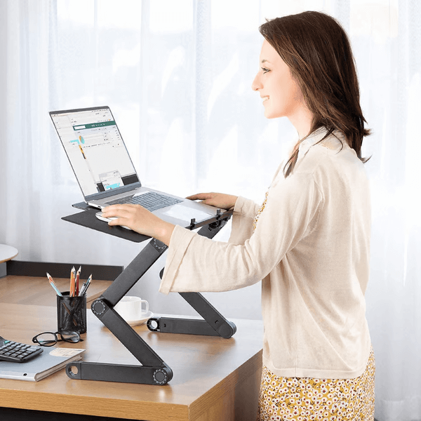 Support ergonomique pour ordinateur portable rotatif à 360° - FlexStand