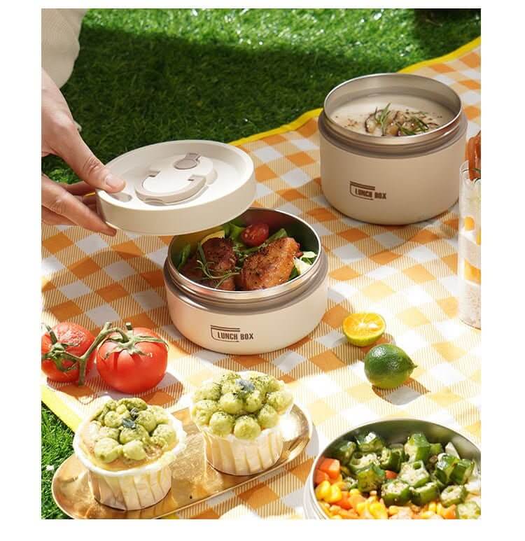 Isolierter Edelstahl Lunchbehälter Set - LunchMate