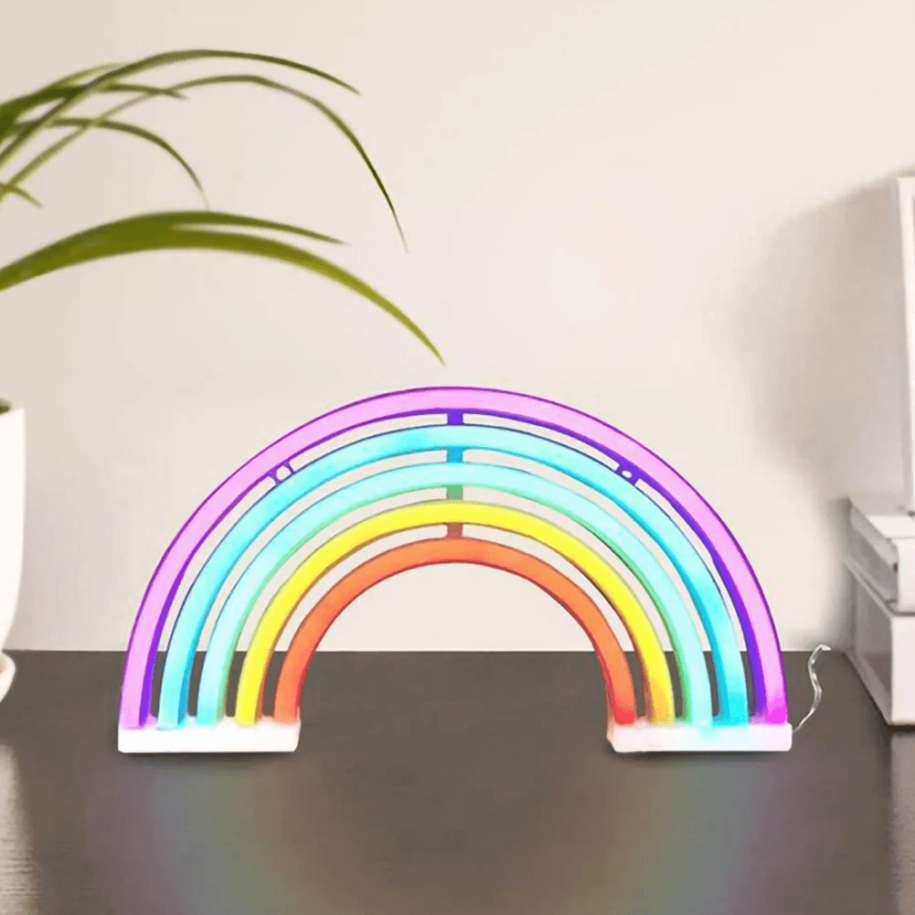 Lampe d'ambiance LED décorative veilleuse arc-en-ciel
