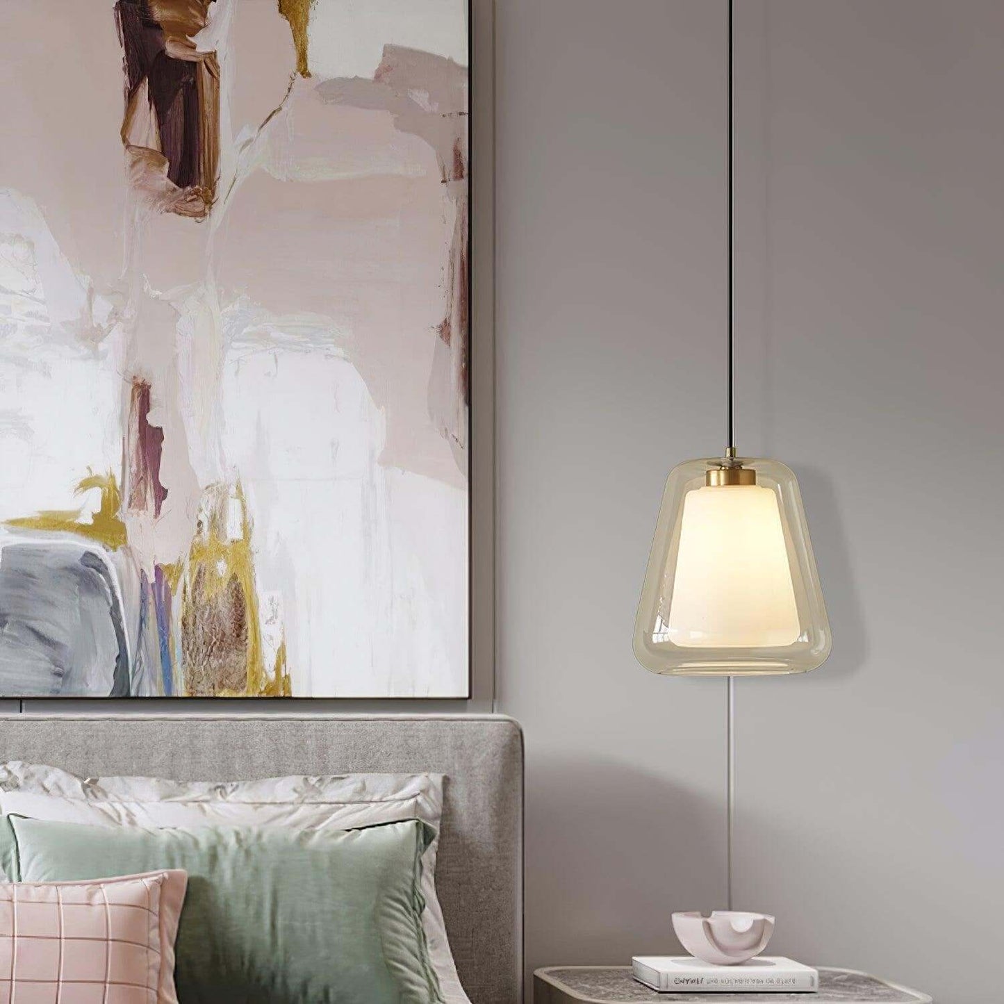 Moderne Glas-Pendelleuchte