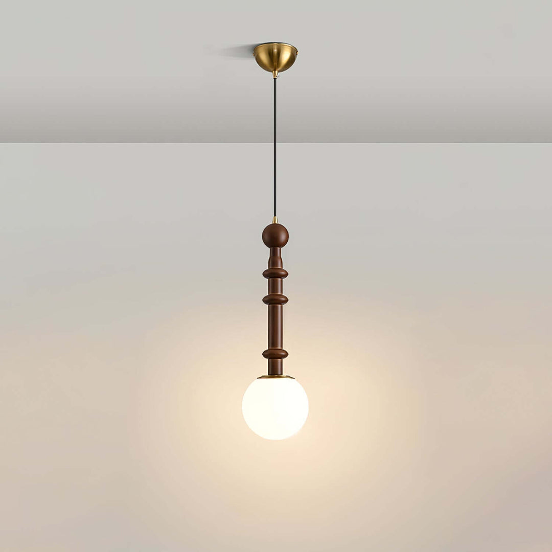 Lampe suspendue élégante avec abat-jour en verre