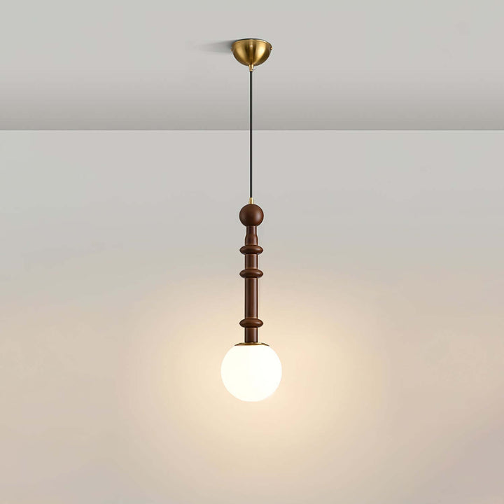 Lampe suspendue élégante avec abat-jour en verre