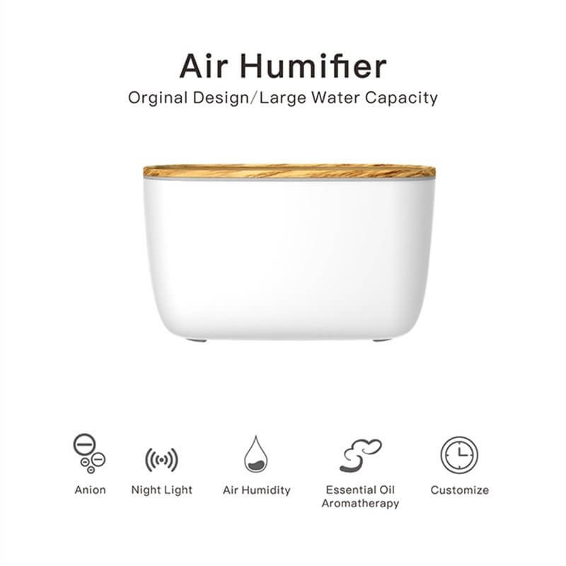Humidificateur à ultrasons avec aromathérapie et veilleuse