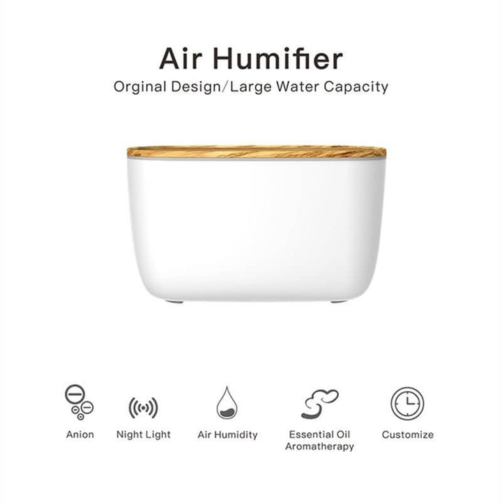 Humidificateur à ultrasons avec aromathérapie et veilleuse