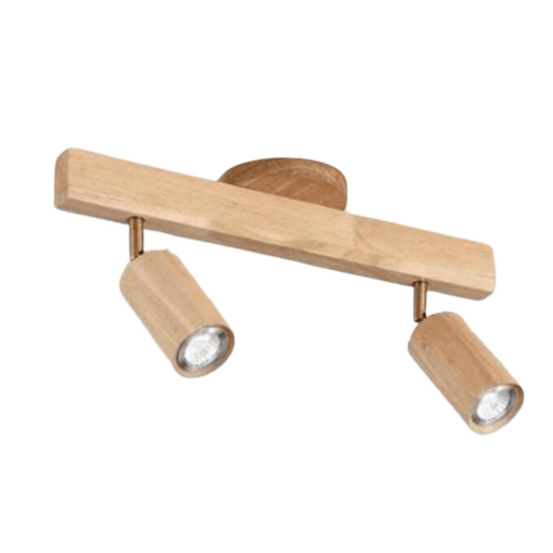 Spot de plafond orientable en bois EcoLux