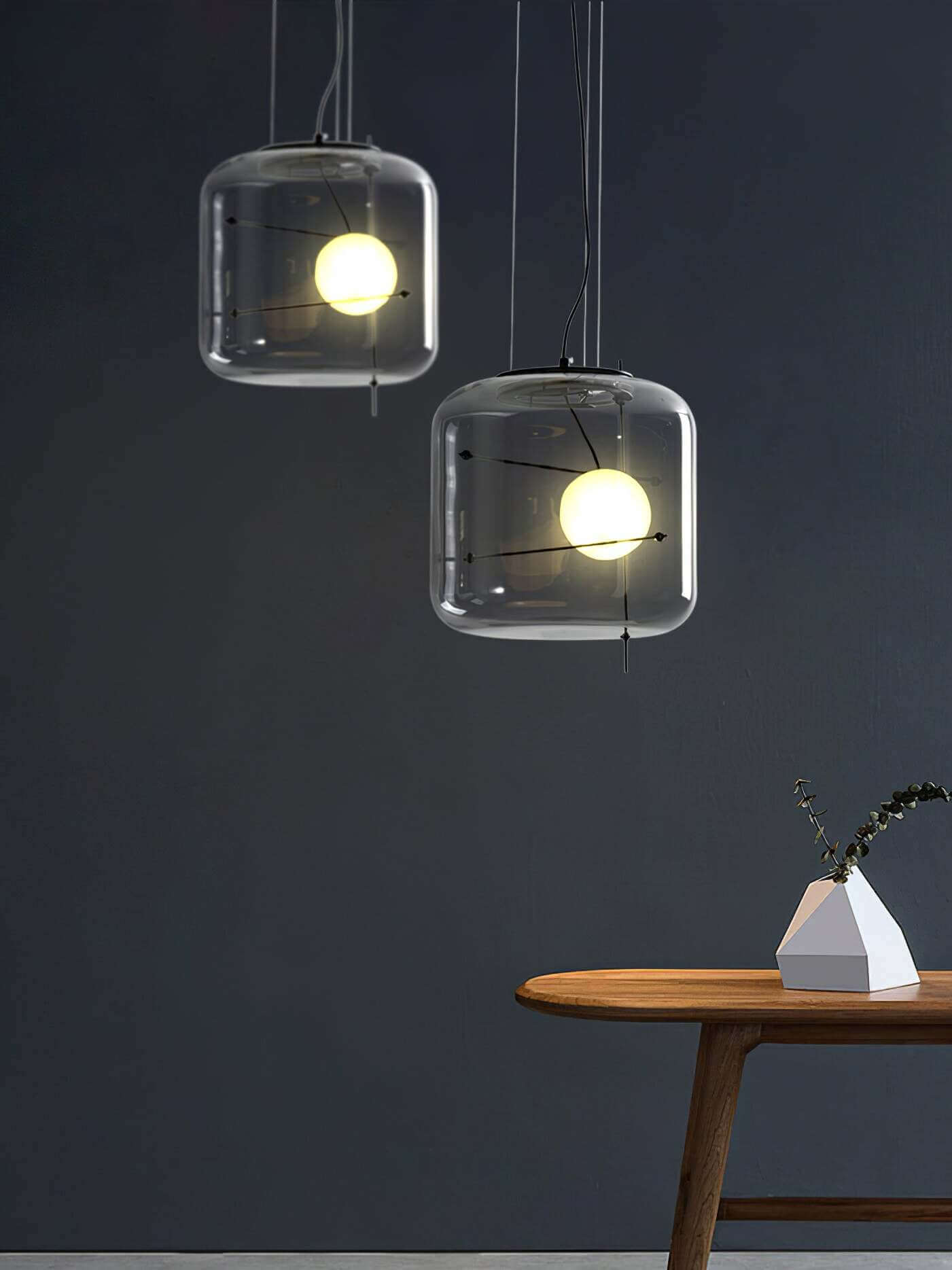 Moderne Glas Pendelleuchte Ø 30cm