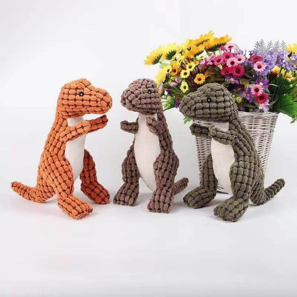 Peluche dinosaure pour chiens et chats