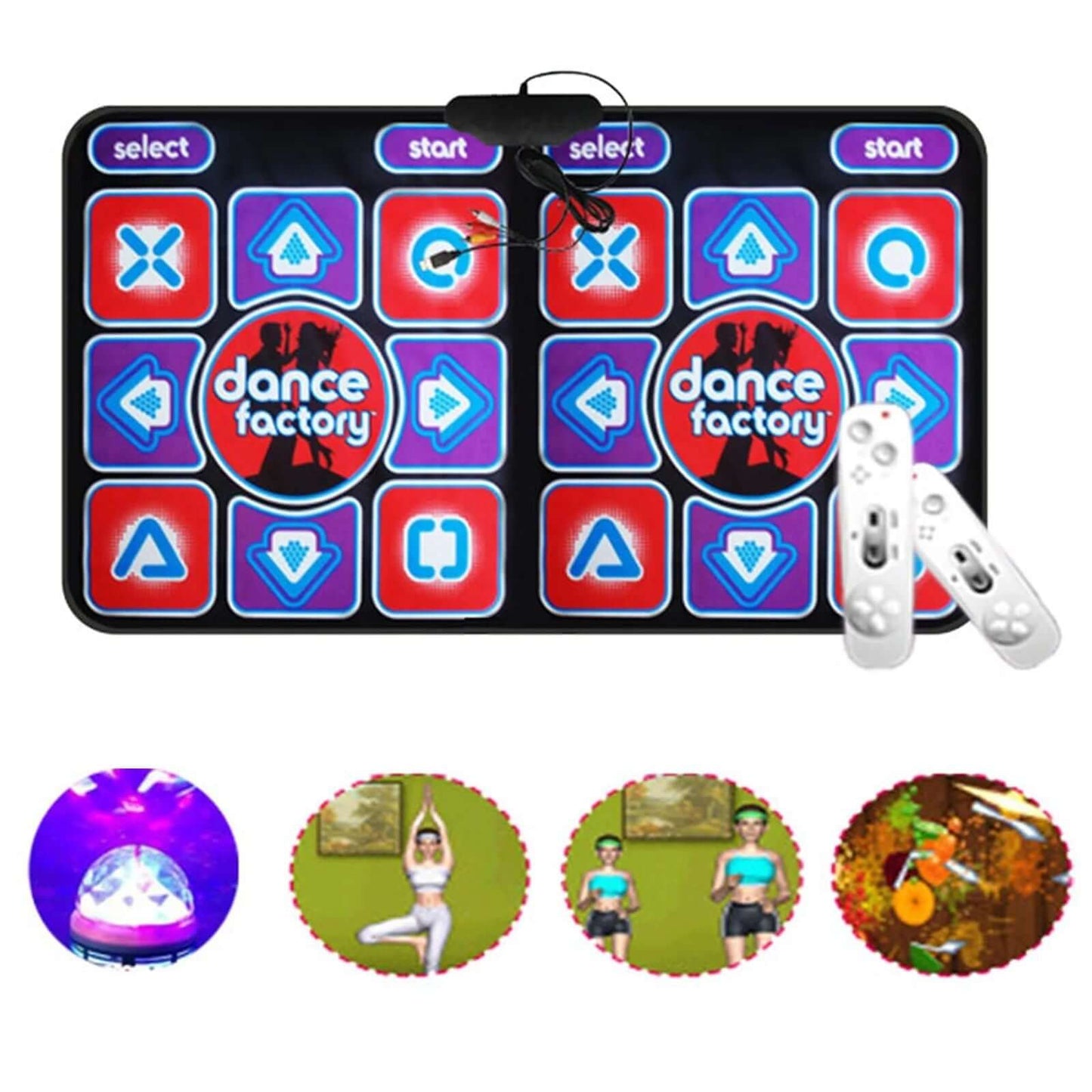Tapis de danse double pour PC et TV - RhythmFlex