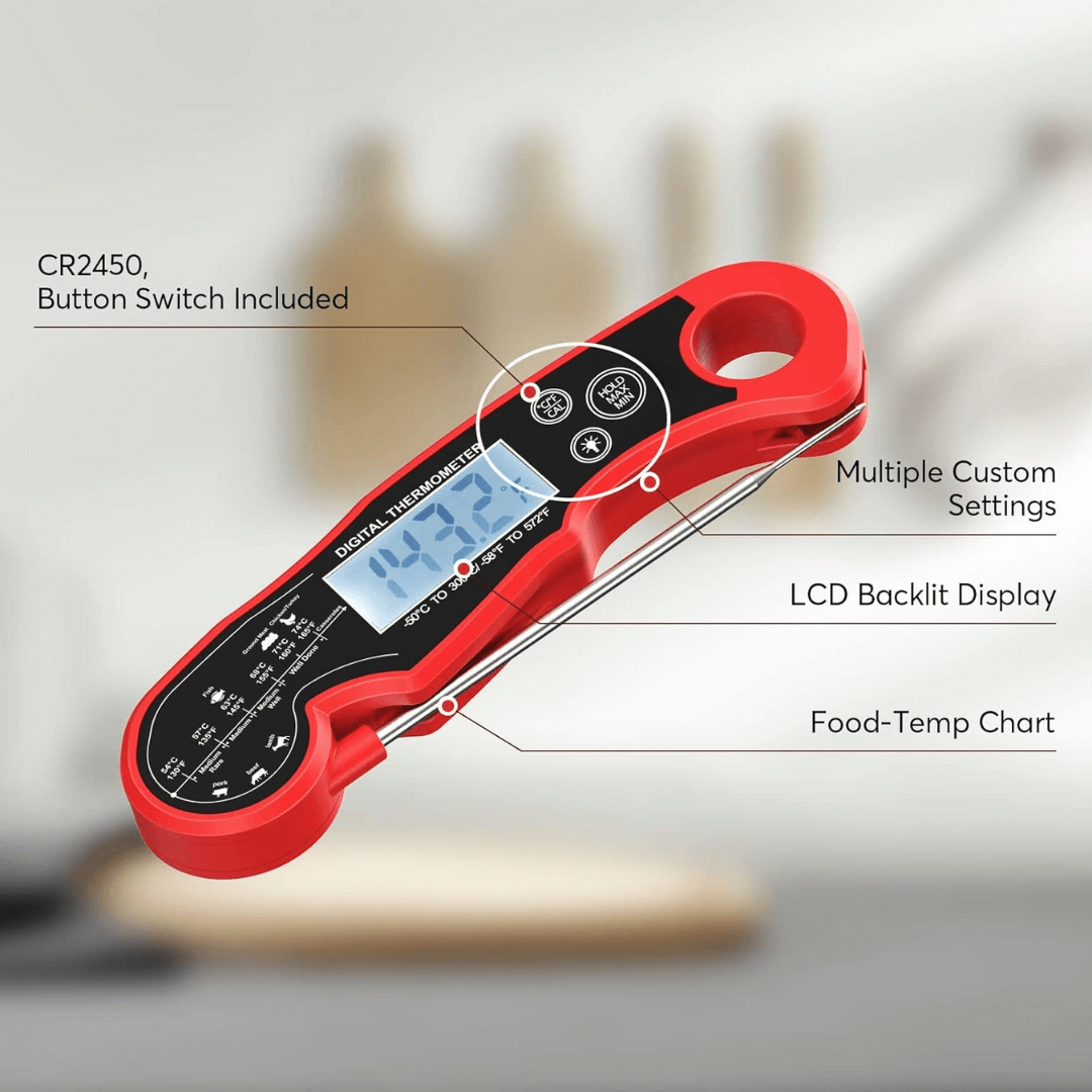 Digitales Fleischthermometer - Schnell & Wasserdicht