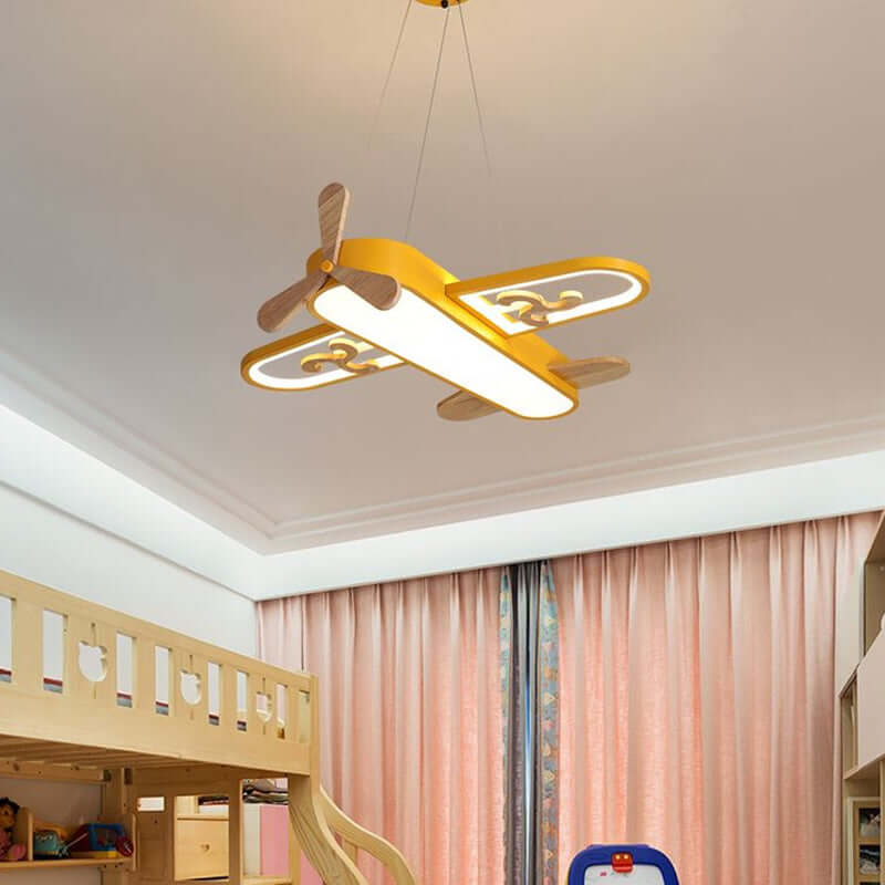 Plafonnier LED avion pour chambre d'enfant