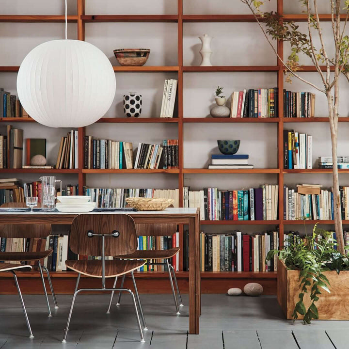 Lampe suspendue moderne blanche - soie et acier