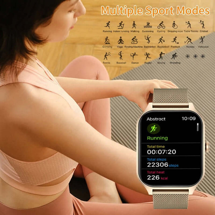 Montre connectée élégante pour femme - Montre connectée de fitness et d'activité