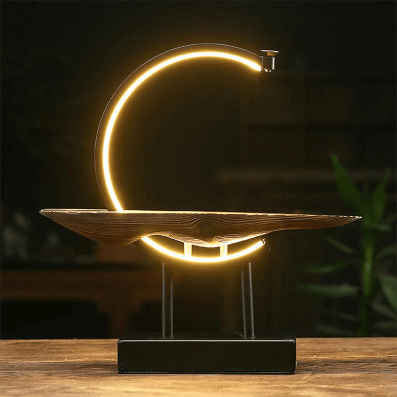 Lampe à encens en céramique cerf blanc avec LED