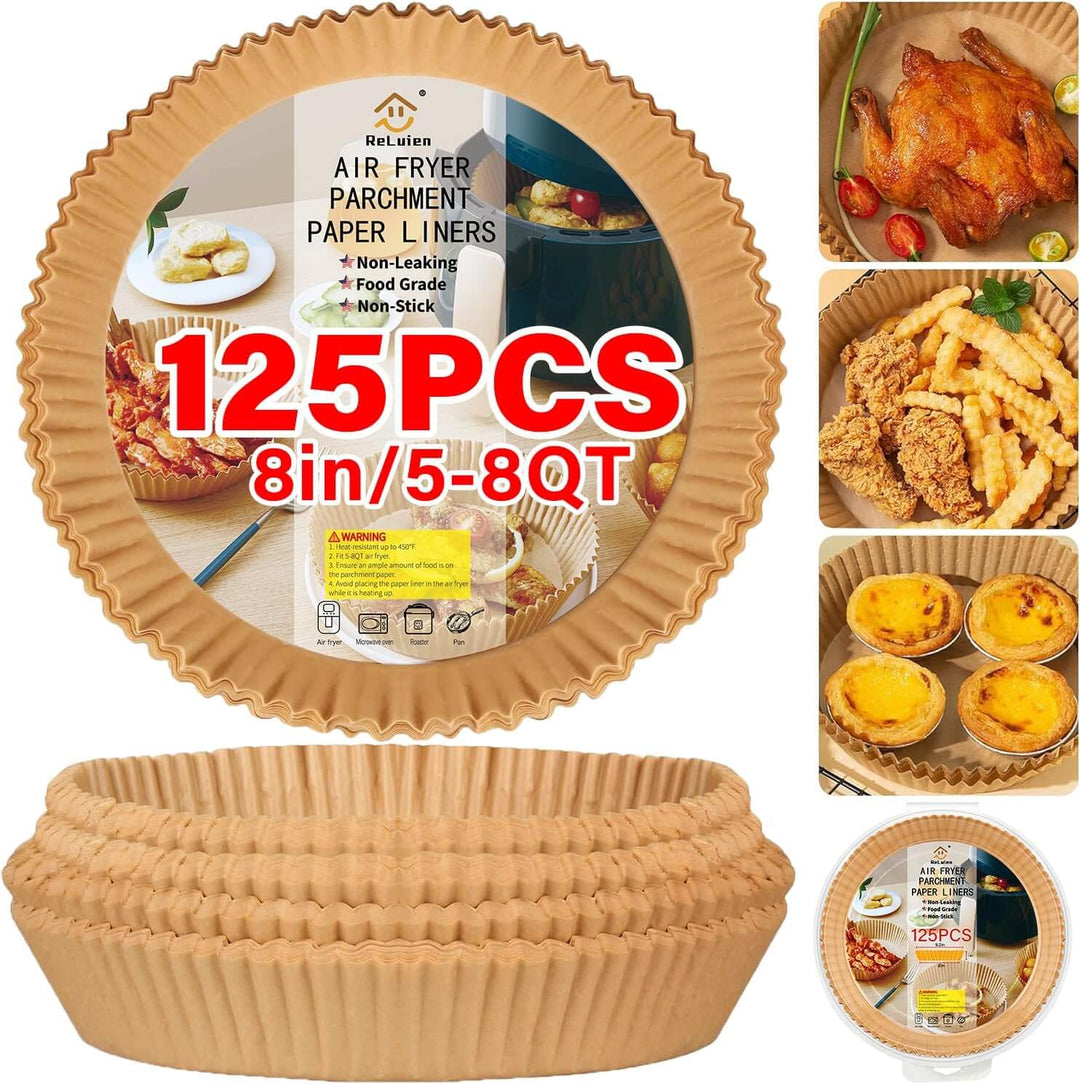 Barquettes en papier jetables pour friteuse à air, avec revêtement antiadhésif