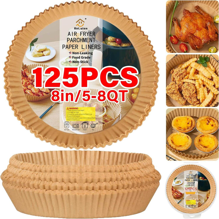 Barquettes en papier jetables pour friteuse à air, avec revêtement antiadhésif