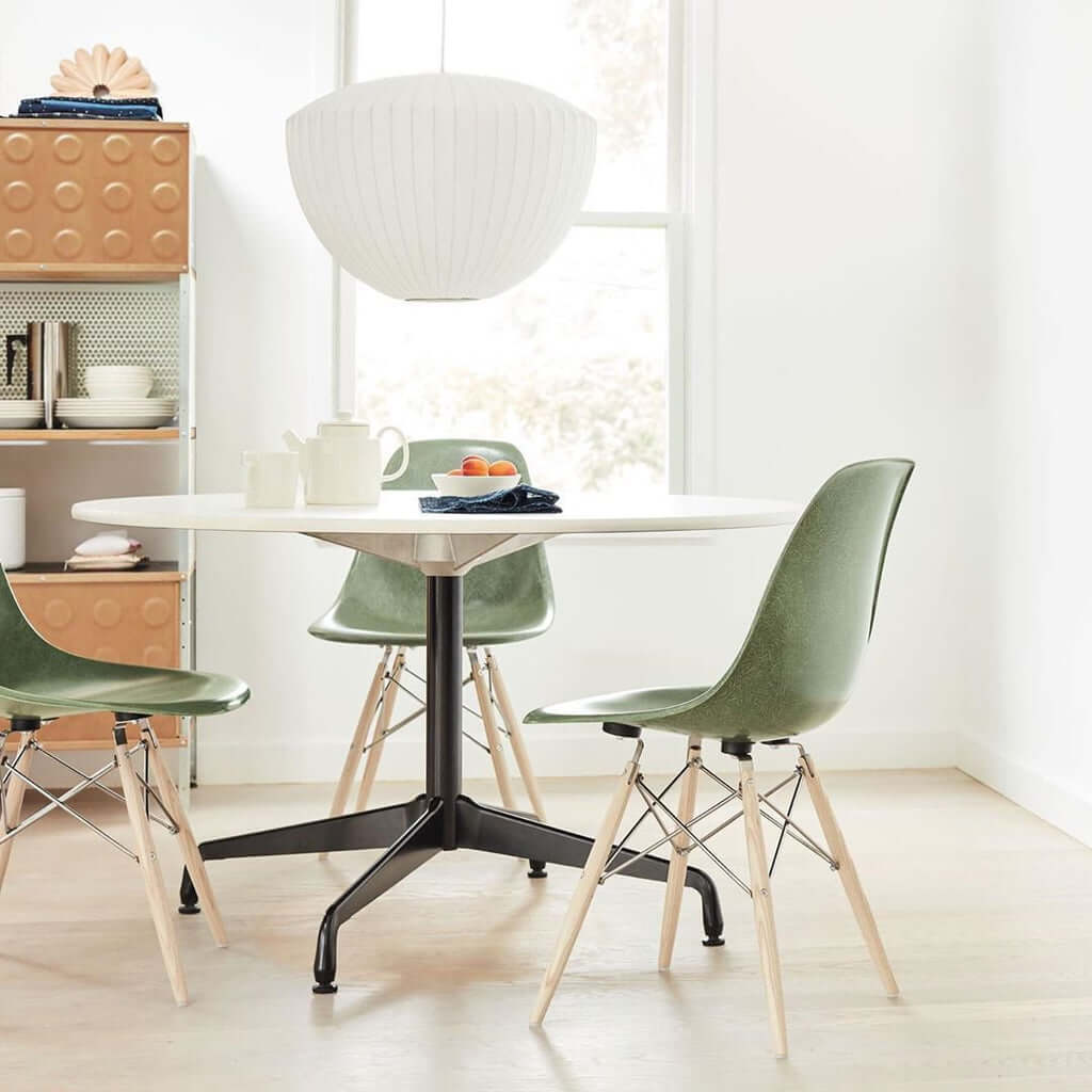 Lampe suspendue moderne, soie et acier