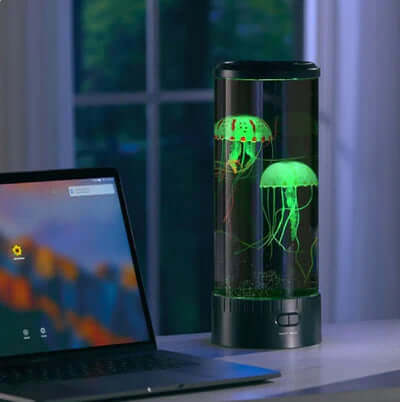 Lampe à lave LED méduse - Lumière d'ambiance