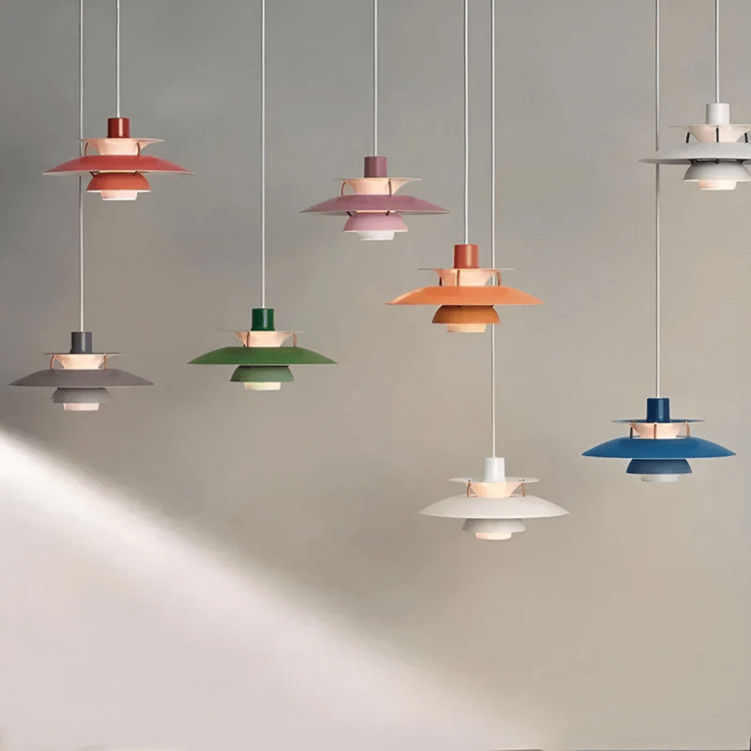 LED Pendelleuchte Modern Bunt Metall Design