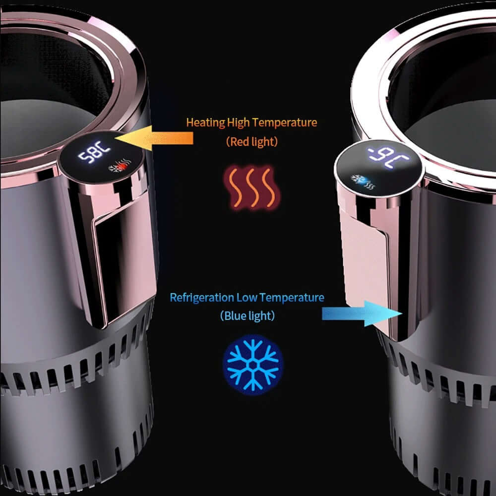 Mug isotherme 2 en 1 avec fonction chauffage et refroidissement