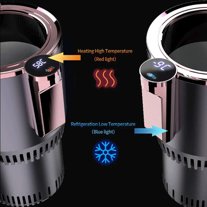 Mug isotherme 2 en 1 avec fonction chauffage et refroidissement
