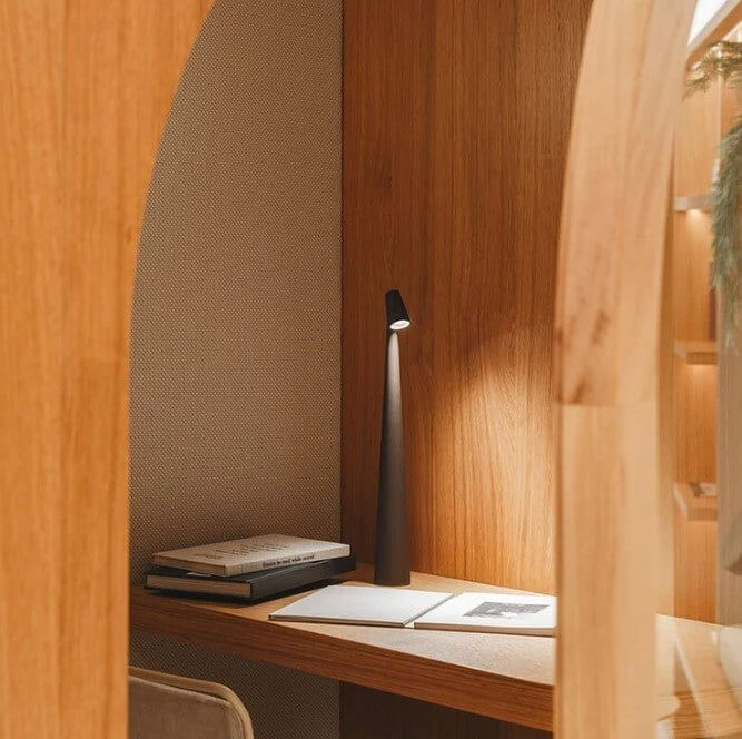 Lampe de table LED portable, dimmable, aluminium