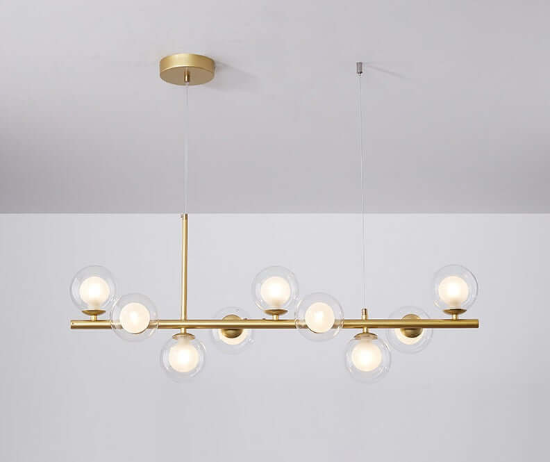 Luxuriöse Esstisch Pendelleuchte Glas