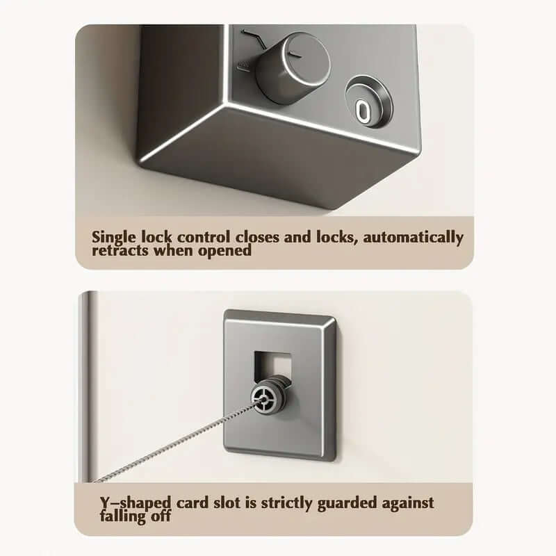 Ausziehbare Wäscheleine - Platz sparend & vielseitig