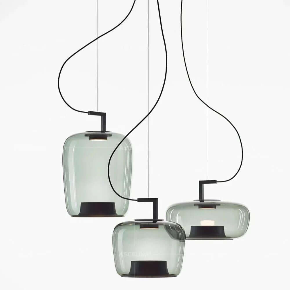 Suspension LED moderne en verre