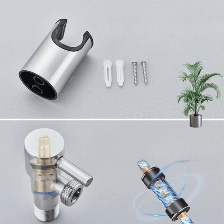 Bidet Handbrause Duschkopf für WC Hygiene Edelstahl